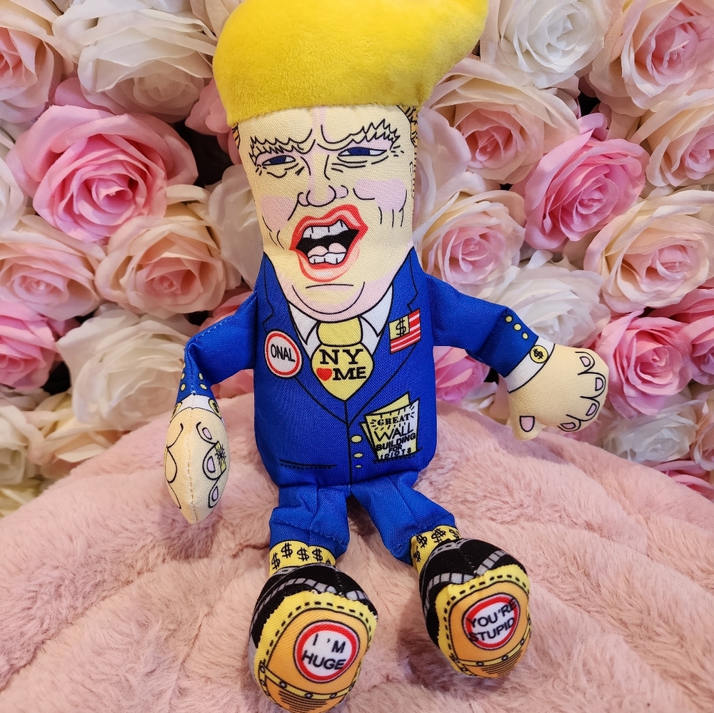 Trump dog toy